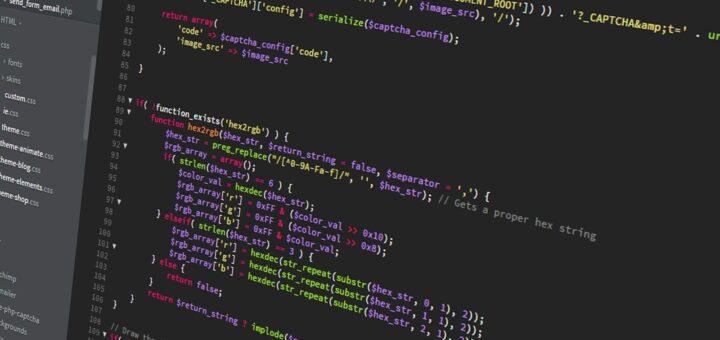 Code PHP affiché sur un écran d’ordinateur