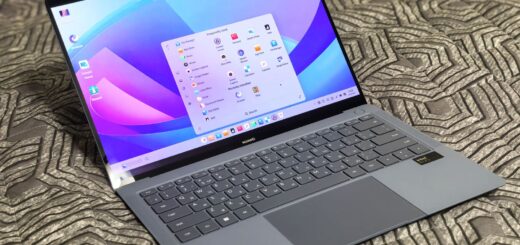Ordinateur portable sous Windows avec le menu Démarrer ouvert